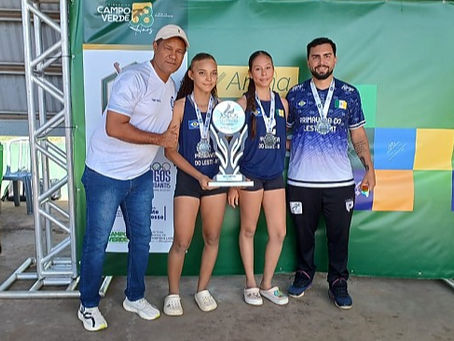 Primavera do Leste conquista prata e se destaca entre quase 200 duplas nos Jogos Escolares e Estudantis de Mato Grosso