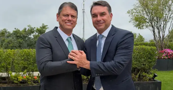 Flávio e Tarcísio unem discursos pelo agronegócio e segurança