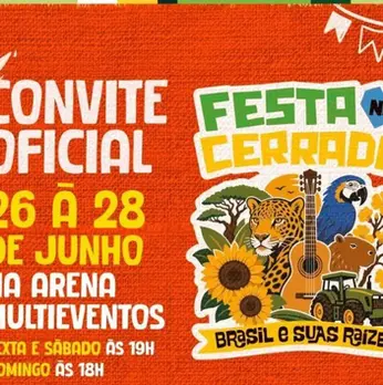 De hoje até domingo, festa do cerrado agita a arena multieventos. Veja programação