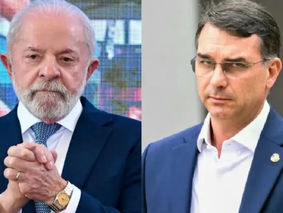 Pesquisa mostra Flávio à frente de Lula no 1º e no 2º turno