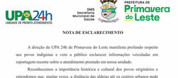 Secretaria de Saúde responde sobre atendimentos e esclarece reclamação de índigena
