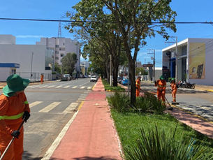 Após chuva forte, avenida Campo Grande volta a ser revitalizada