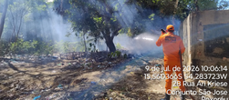 Incêndio e fumaça. Autoridades de Primavera alertam para o perigo