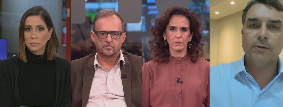 Em entrevista à Globo, Flávio questiona repasse de Vorcaro à emissora: 'É dinheiro sujo?'