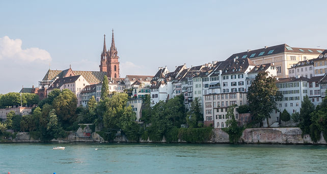 basel-switzerland-june-23-2017-view-basel-city-river-rhine-switzerland-europe-people-swim-