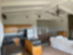 Modern open-plan kitchen and living room gallery display