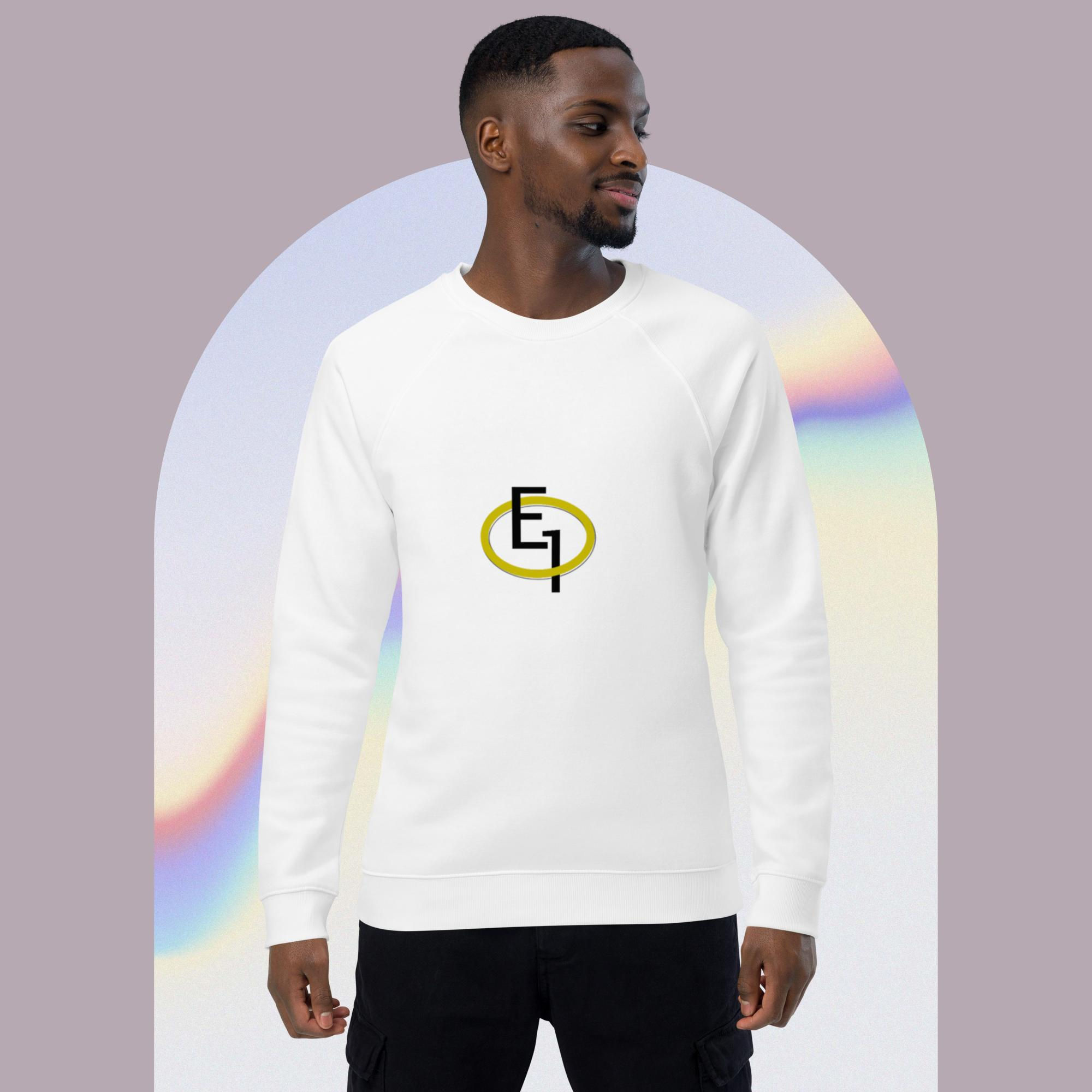 Unisex organic raglan sweatshirt