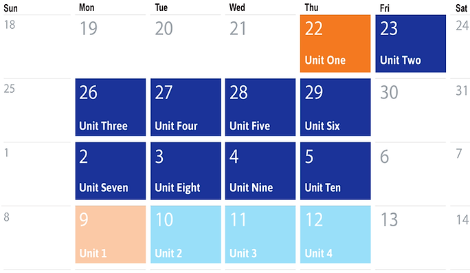 36-Hour Driver Education Class Schedule
