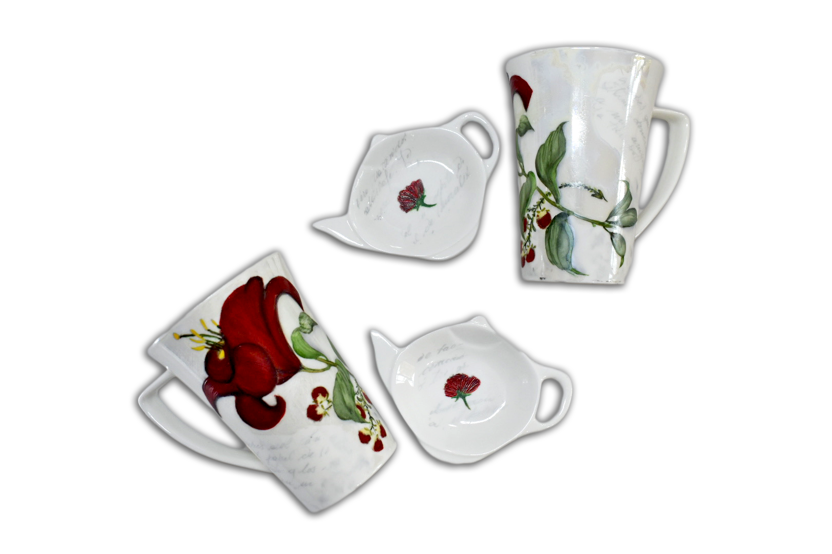 Taza Flor roja