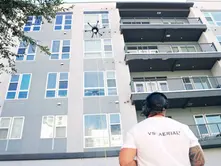 drone window cleaning North Carolina apartment building
