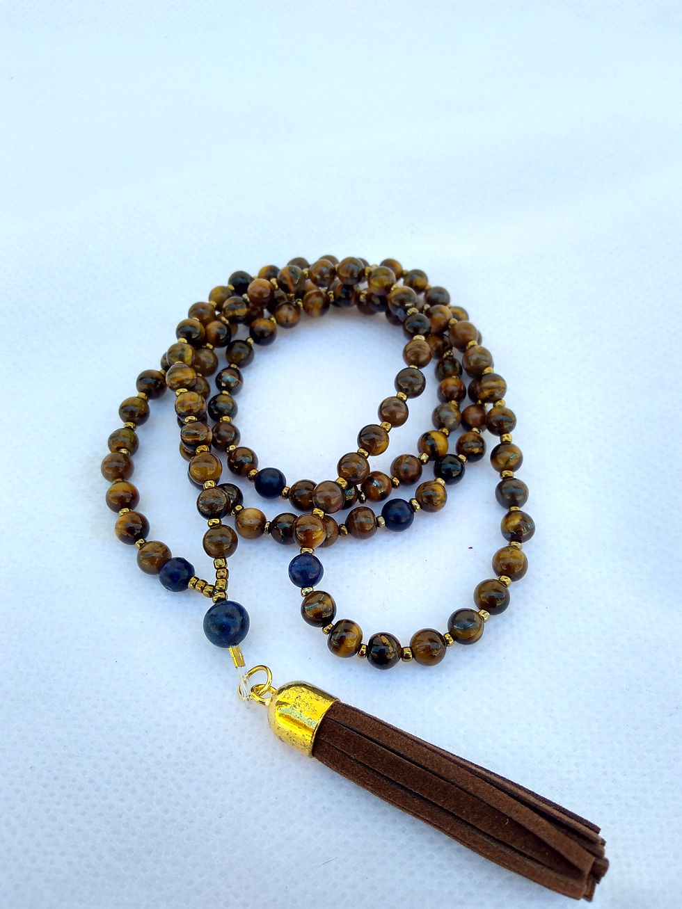 Miniatura: Mini Japa Mala Ojo de Tigre 6 mm