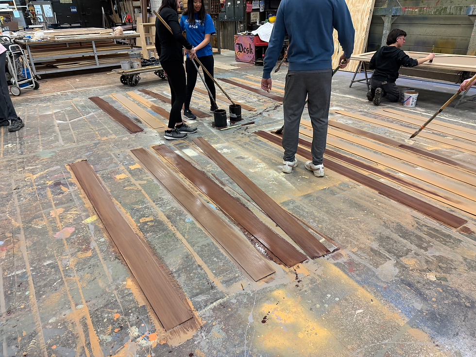 Leading a group to glaze boards