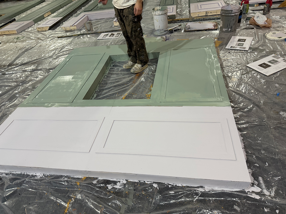 Leading the parlor wall painting