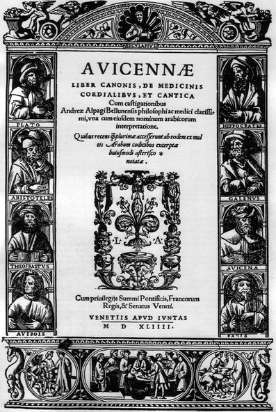 Front page of ancient book in latin printed in 1544