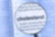 definition of cholesterol illuminated by magnifying glass