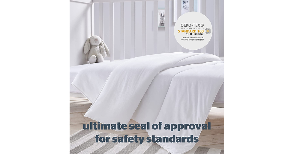 Thumbnail: Silentnight Safe Nights Cot Bed 4 Tog Duvet - anti Allergy Lightweight Soft Snug