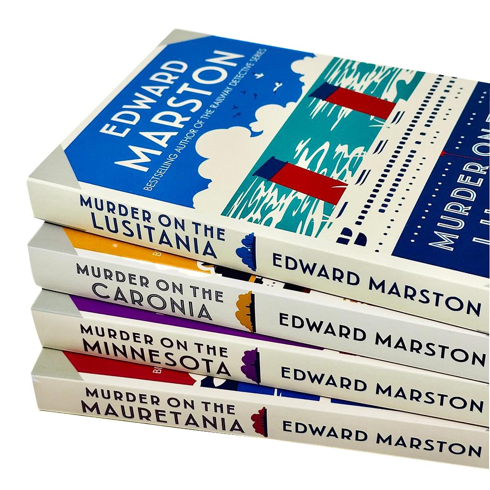 Thumbnail: Edward Marston Ocean Liner Mysteries Collection 4 Books Set (Murder on the Lusit