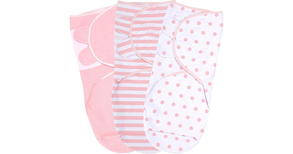 Swaddle Blanket, Baby Swaddle Wrap for Infant (0-3 Month), Adjustable Newborn Sw