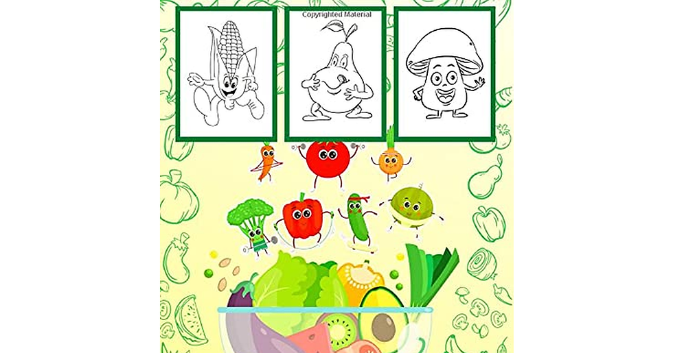 Thumbnail: Vegetables and Fruits Coloring Book for Kids: Color and Learn Vegetables and Fru