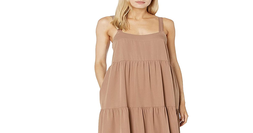 Thumbnail: Brand - Women'S Brit Tiered Ankle Maxi Tent Dress by the Drop