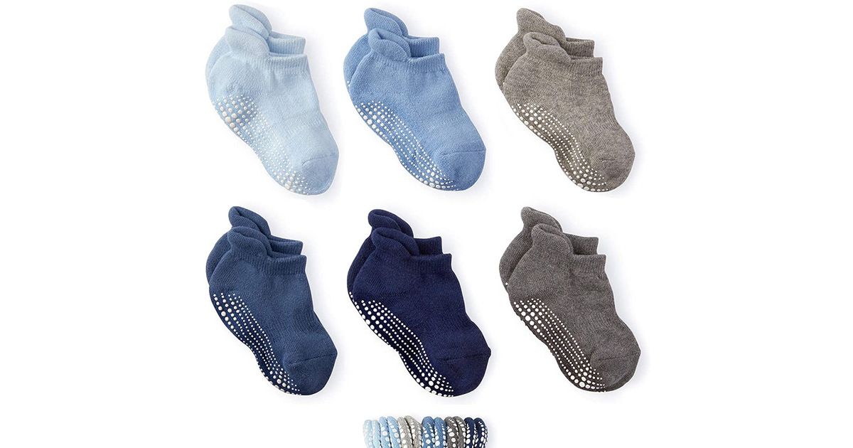 LA Active Grip Ankle Socks - Cozy Warm Winter Socks - for Baby Toddler Infant Ne