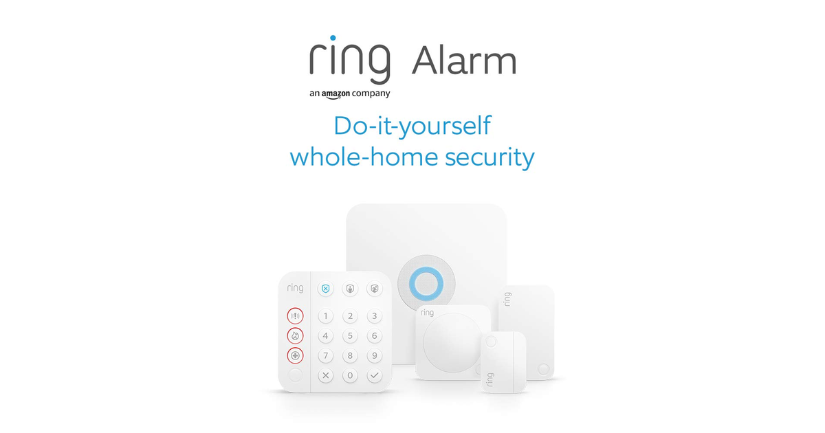 Ring Alarm 5 Piece Kit (2Nd Generation) by – Home Security System with Optional