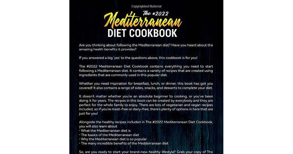 Thumbnail: The #2022 Mediterranean Diet Cookbook