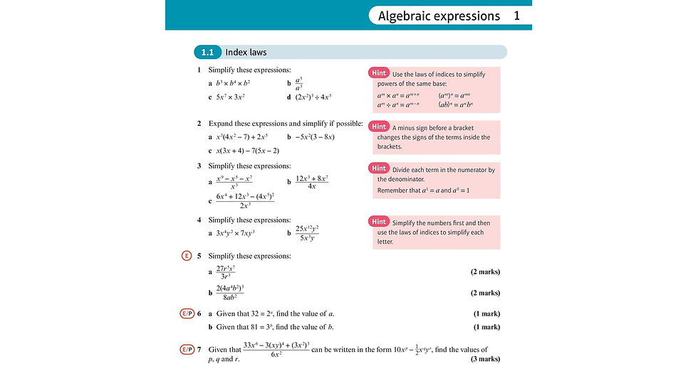 Thumbnail: Pearson Edexcel as and a Level Mathematics Pure Mathematics Year 1/AS Practice B