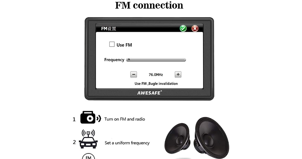 Thumbnail: AWESAFE Sat Nav, 5 Inch Truck Satnav 2022 Europe UK Ireland Maps GPS Navigation 