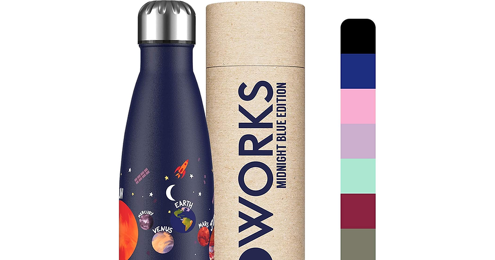 Thumbnail: Proworks Stainless Steel Water Bottle, BPA Free Vacuum Insulated Metal Water Bot