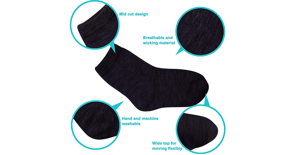 Thumbnail: Duufin 18 Pairs Toddler Socks Kids Mid Cut Half Cushion Socks Breathable Unisex 