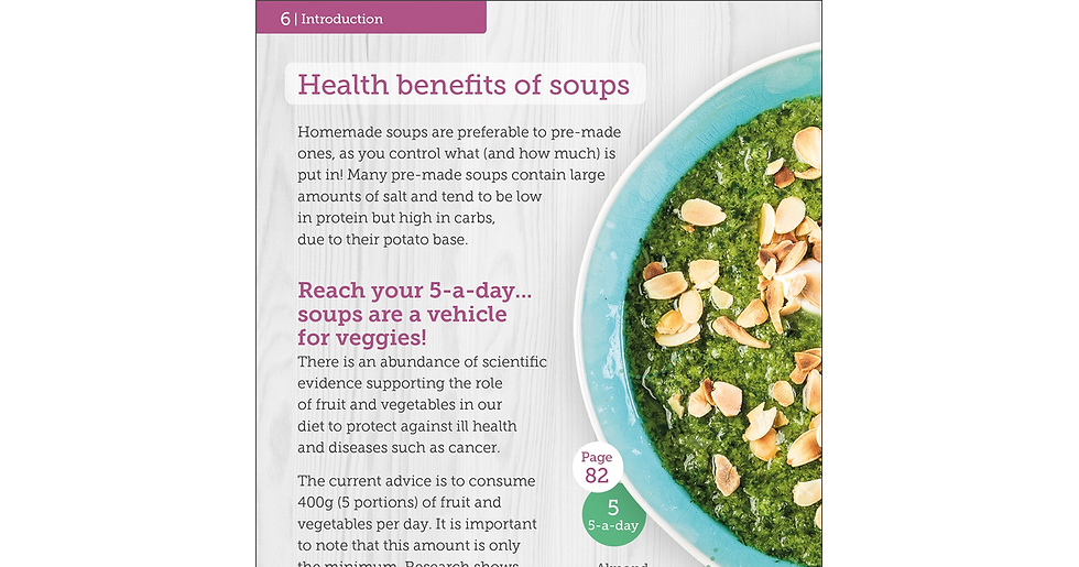 Thumbnail: Carbs & Cals Soups: 80 Healthy Soup Recipes & 275 Photos of Ingredients to Creat