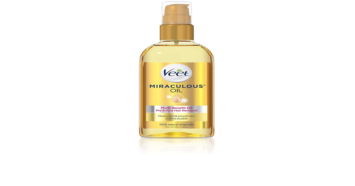 Veet Miraculous Pre and Post Removal Hair Oil, 100 Ml, (Pack of 1)