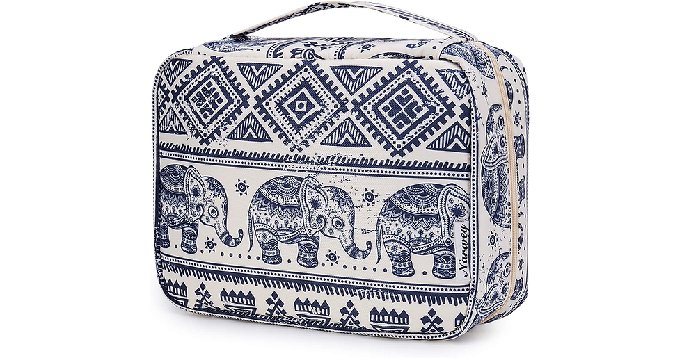 Thumbnail: Travel Hanging Toiletry Wash Bag Makeup Cosmetic Organizer for Women Girls Kids 