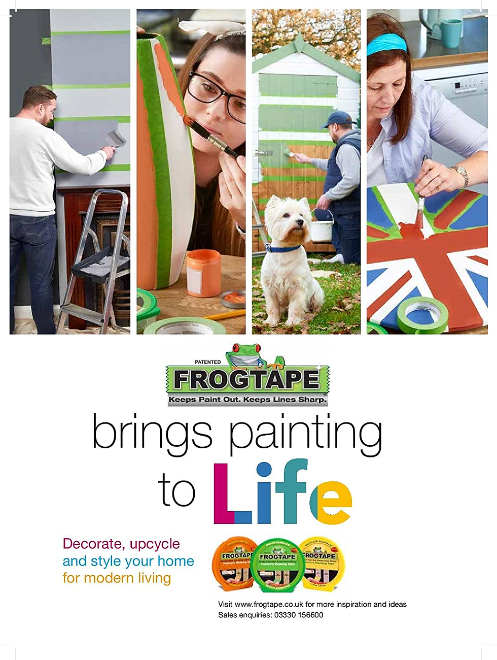 Thumbnail: Frog Tape Yellow Delicate Surface Painters Masking Tape 24Mm X 41.1M. Indoor Pai
