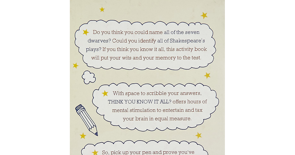 Think You Know It All