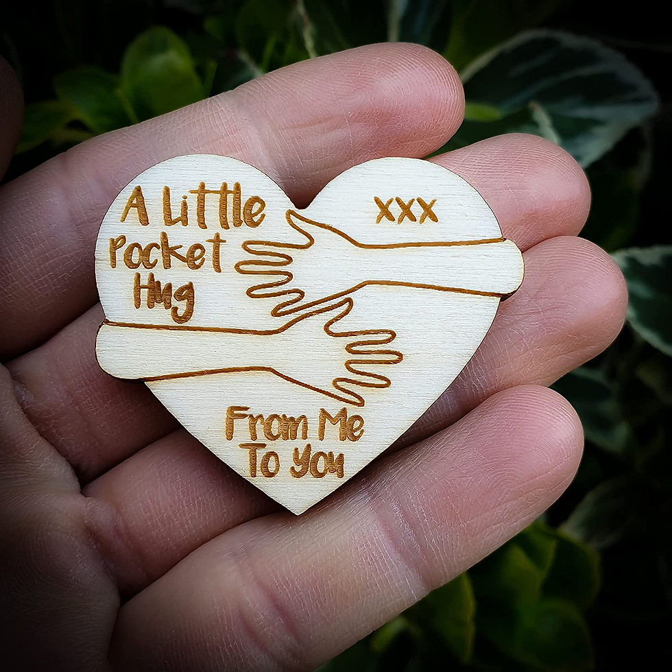 Thumbnail: Little Pocket Hug Heart Token Keepsake Gift Long Distance Relationship Little Sm