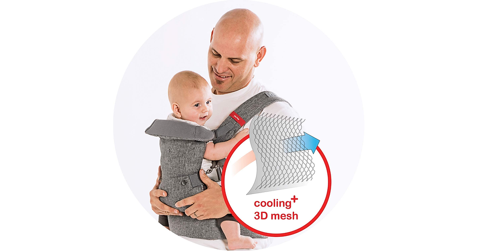 Thumbnail: You+Me 4-In-1 Convertible Baby Carrier with 3D Cool Air Mesh - Heather Grey - We