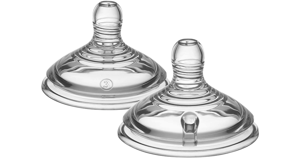 Thumbnail: Tommee Tippee Closer to Nature Baby Bottle Teats, Breast-Like, Anti-Colic Valve,