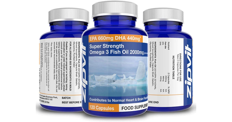 Thumbnail: Omega 3 Fish Oil 2000Mg, EPA 660Mg DHA 440Mg per Daily Serving. 120 Capsules (2 