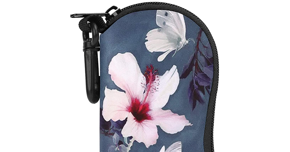 Thumbnail: Moko Eyeglasses Case, Soft Zippered Neoprene Sunglasses Pouch Protective Eyewear