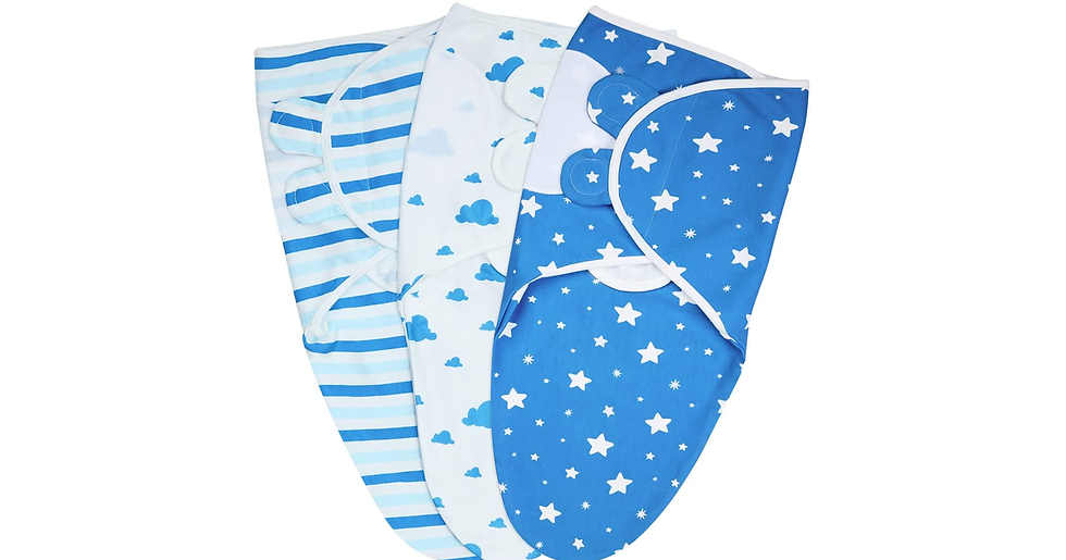 Thumbnail: Ikads Baby Swaddle Blanket 0-3 Months - 100 % Breathable Organic Cotton Fabric -
