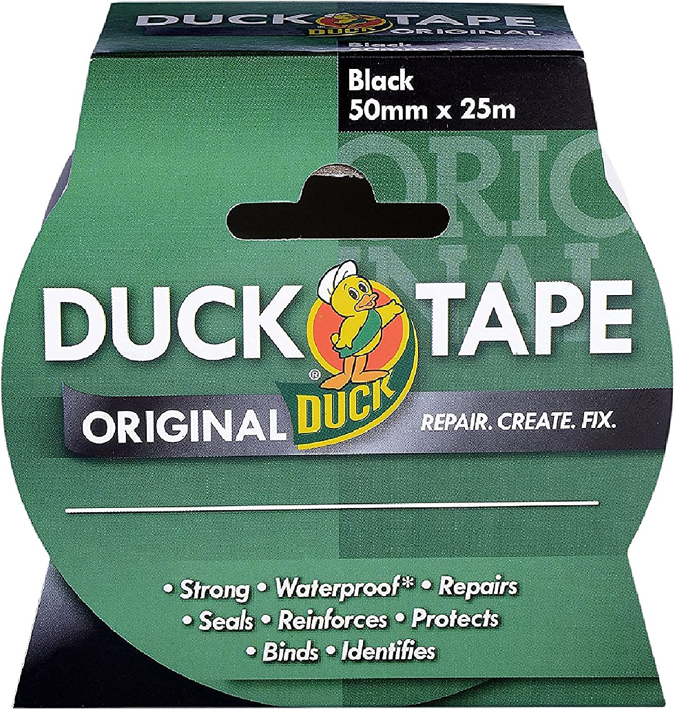 Thumbnail: Original Black, 50Mm X 25M. the Original High Strength Waterproof Gaffer and Duc