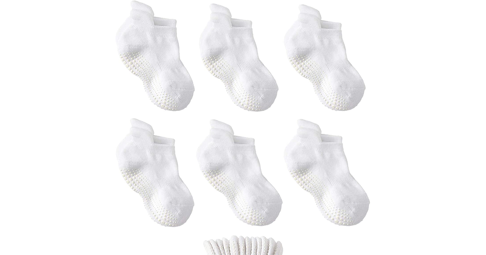 Thumbnail: LA Active Grip Ankle Socks - Cozy Warm Winter Socks - for Baby Toddler Infant Ne