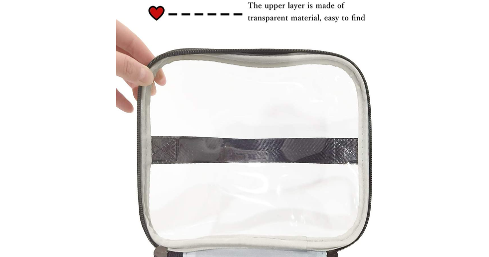 Thumbnail: Makeup Bags Double Layer Travel Cosmetic Bag Waterproof Large Capacity Toiletry 