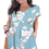 Thumbnail: GRECERELLE Women Summer Maxi Casual Long Dress Loose Short Sleeve Floral Print M