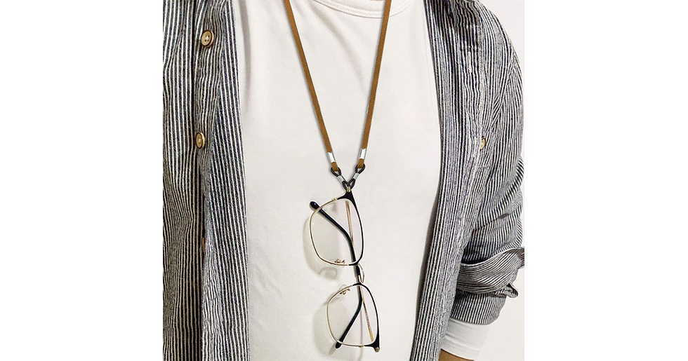 Thumbnail: Kuou Glasses Strap, Adjustable Eyeglass Cords Glasses String Holder, Glasses Cha