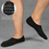 Thumbnail: Closemate No Show Socks Mens Women with Anti-Slip Silicone Stripes, 6 Pairs Trai