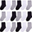 Thumbnail: Duufin 18 Pairs Toddler Socks Kids Mid Cut Half Cushion Socks Breathable Unisex 