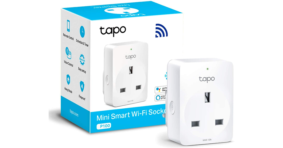 Thumbnail: Tp-Link Tapo Smart Plug Wi-Fi Outlet, Works with Alexa (Echo and Echo Dot), Goog